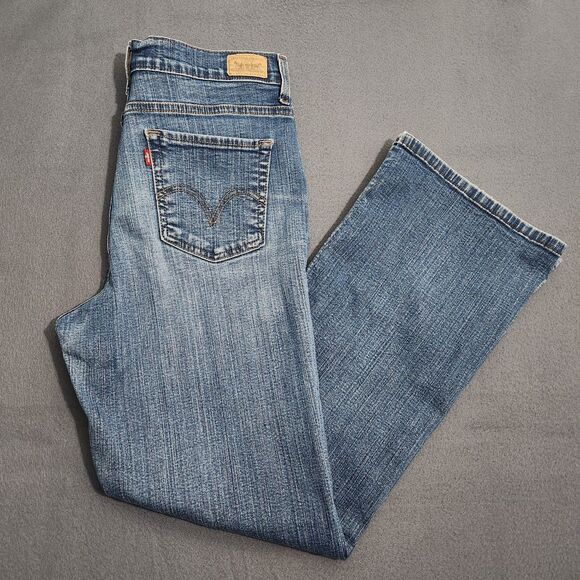 Levi's 512 Women 12 S/C Perfectly Slimming High Rise Bootcut Jeans - Picture 2 of 12